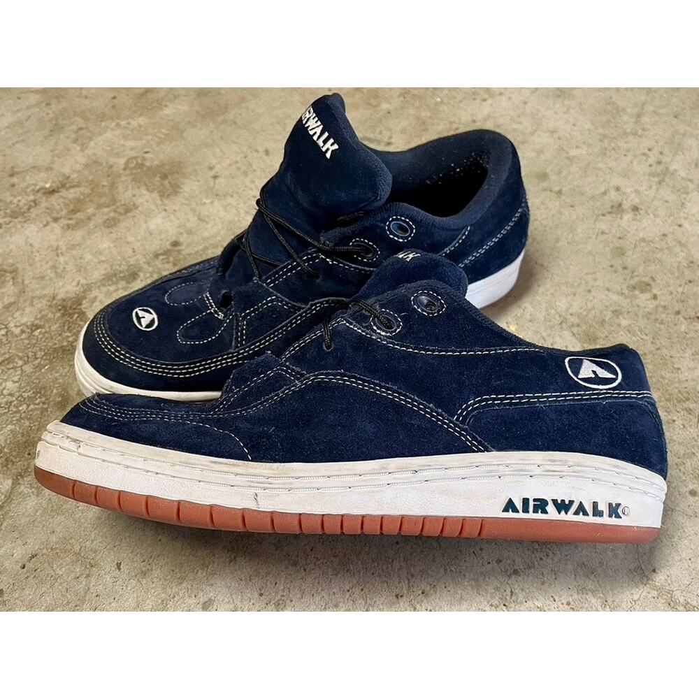 AIRWALK Vintage 90’s Skateboarding Shoes Navy Men's US Size 9.5 Medium